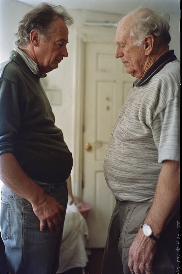 naked old man, naked grandpa, nude