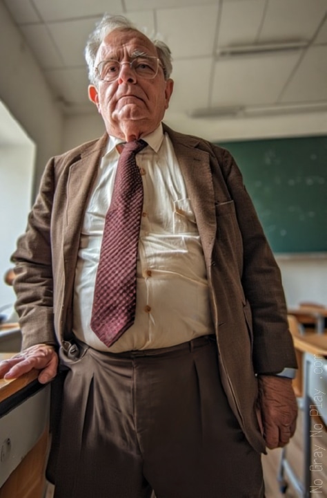 old overweight man, naked grandpa,naked old man, naked professor,