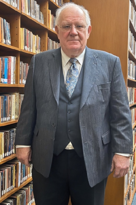 Old naked man in library, Naked grandpa,