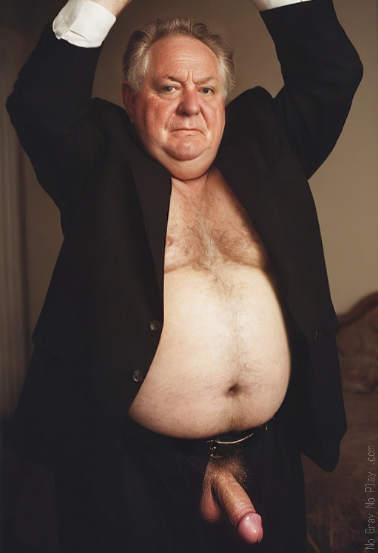 Old naked man, grandpa, nude old,