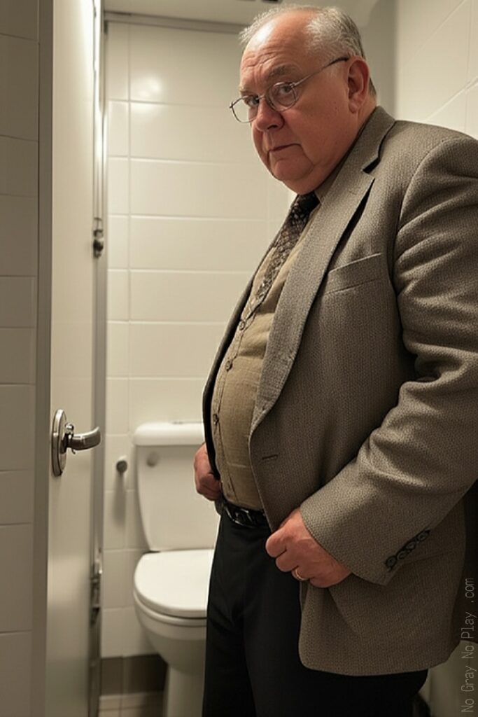 Don't overthink it, if girls can go to the bathroom together so can we. Just follow me.