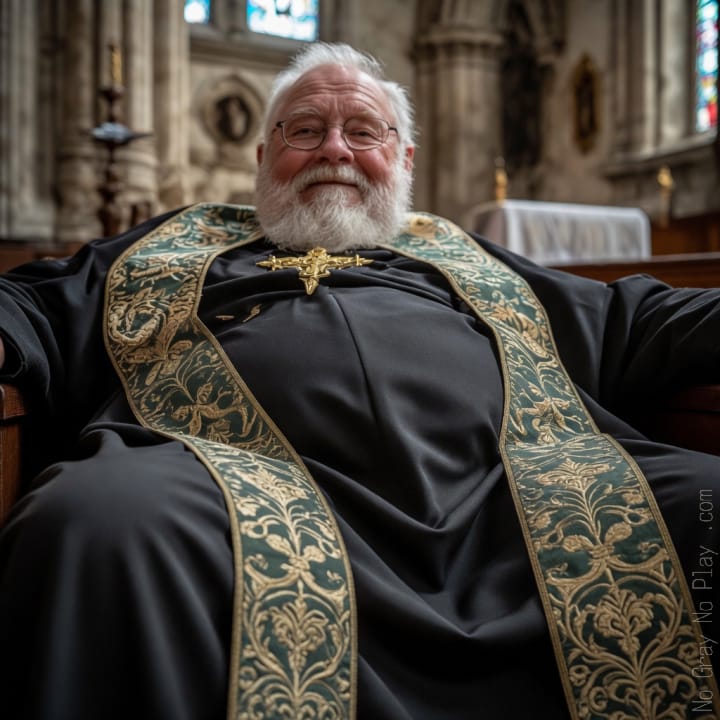 After that long, thorough ‘guidance’ you gave me in the sacristy last time… I can’t stop smiling. Come see me in the rectory tonight. I need more of your personal attention.